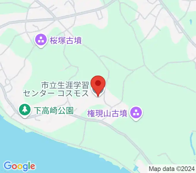 小美玉市生涯学習センターコスモスの地図