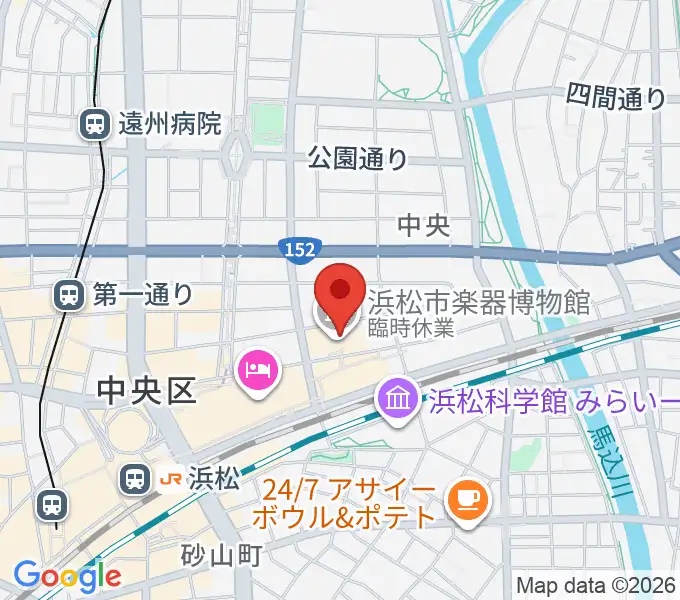 アクトシティ浜松 研修交流センターの地図