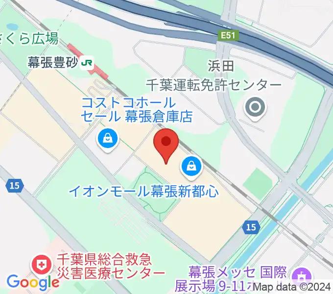 島村楽器 イオンモール幕張新都心店の地図