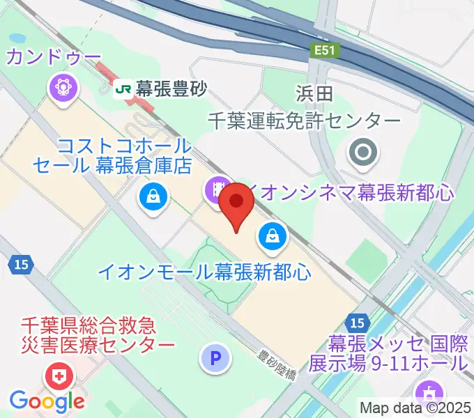 島村楽器 イオンモール幕張新都心店の地図