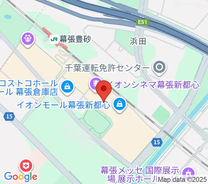 島村楽器 イオンモール幕張新都心店の地図