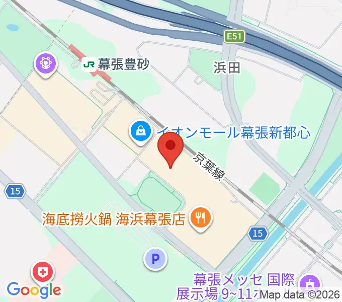 島村楽器 イオンモール幕張新都心店の地図