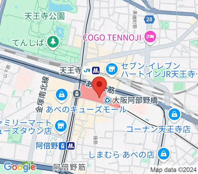 近鉄アート館の地図