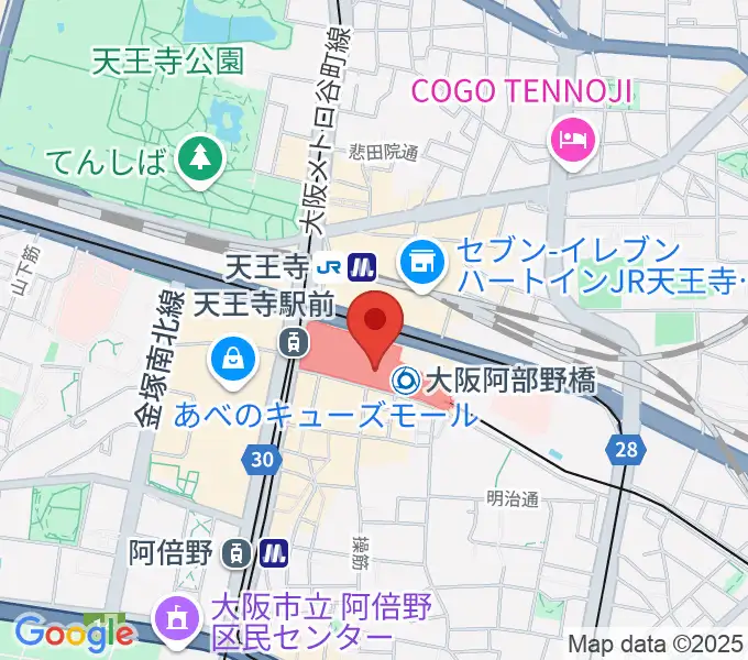 近鉄アート館の地図