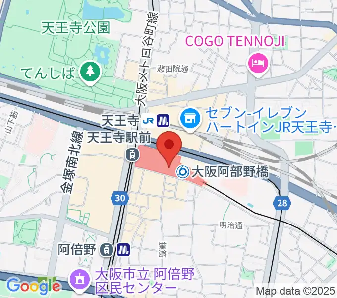 近鉄アート館の地図
