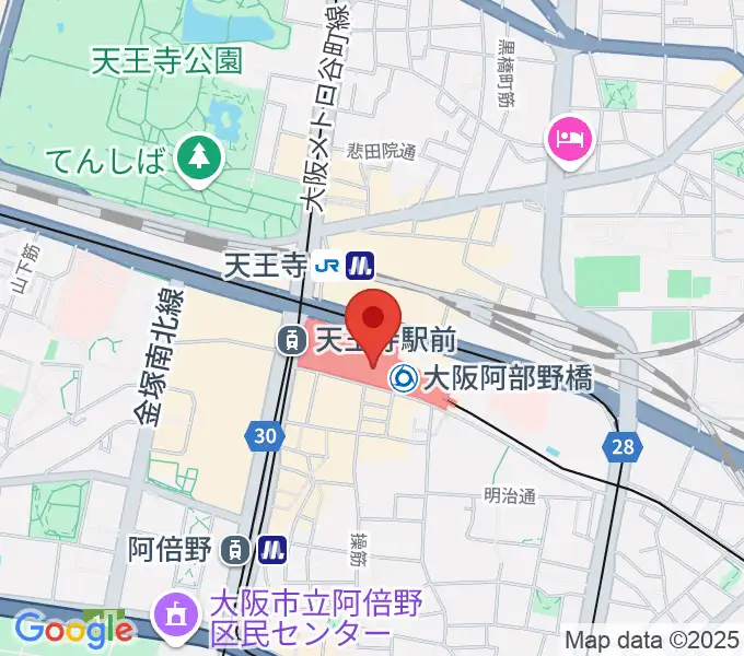 近鉄アート館の地図