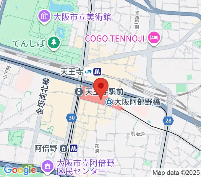 近鉄アート館の地図