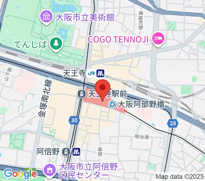 あべのハルカスSPACE9の地図