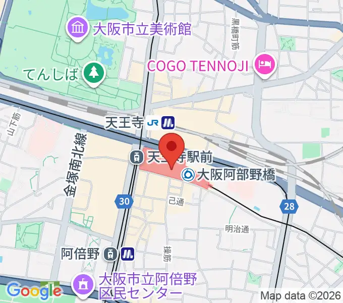 あべのハルカスSPACE9の地図