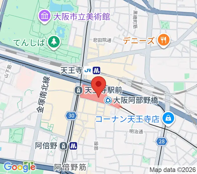 あべのハルカスSPACE9の地図