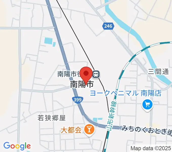 シェルターなんようホールの地図