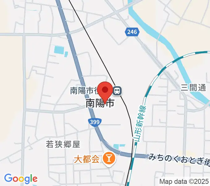 シェルターなんようホールの地図