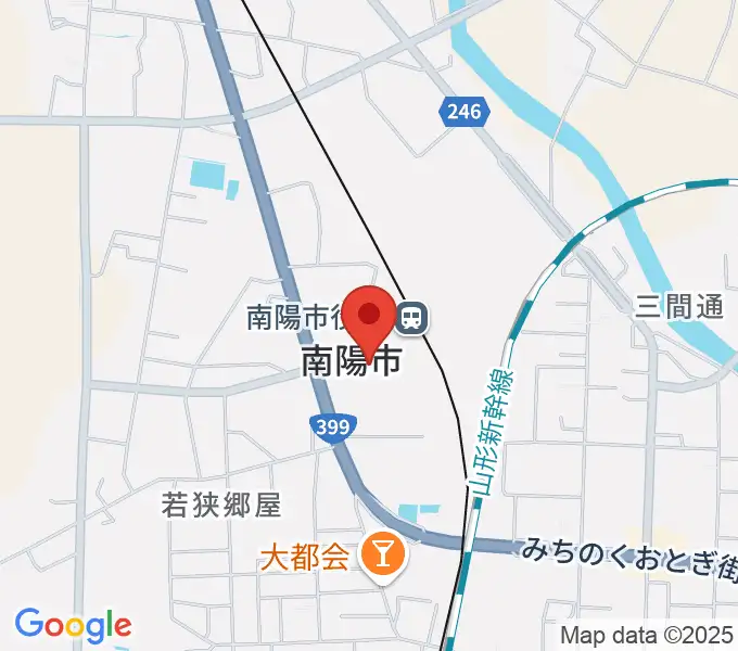 シェルターなんようホールの地図