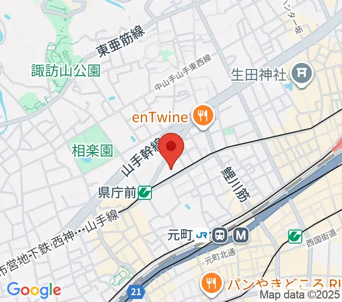 兵庫県民会館の地図