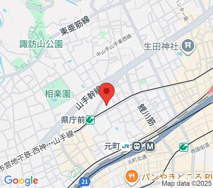 兵庫県民会館の地図