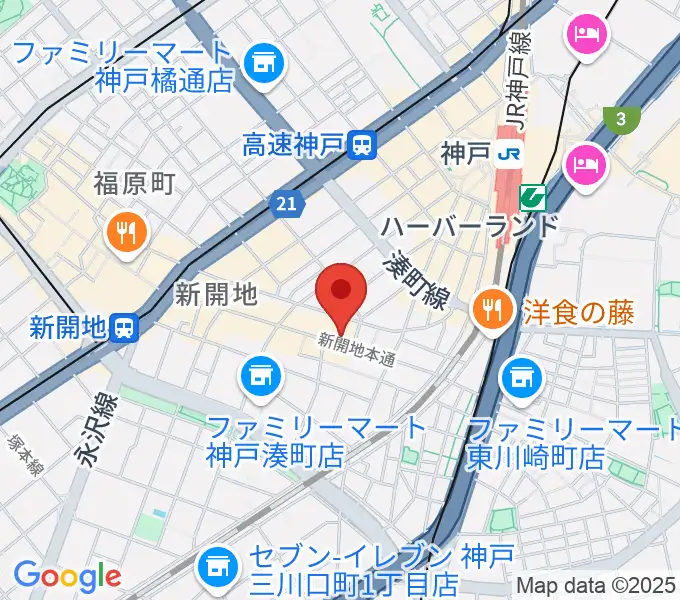 新開地劇場の地図