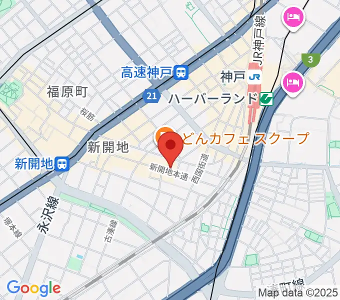 新開地劇場の地図