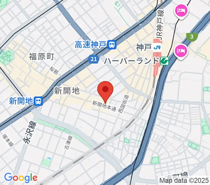 新開地劇場の地図