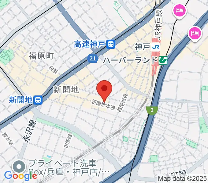 新開地劇場の地図