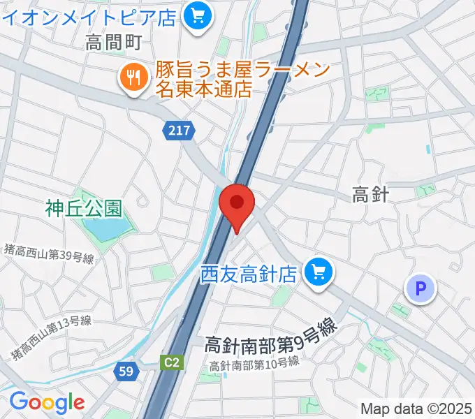パピーミュージックスクール名古屋名東教室の地図