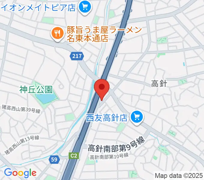 パピーミュージックスクール名古屋名東教室の地図