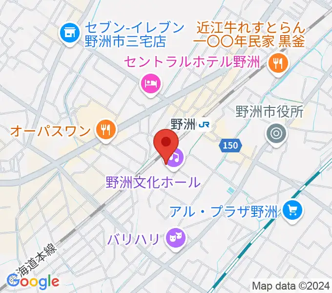 シライシアター野洲の地図