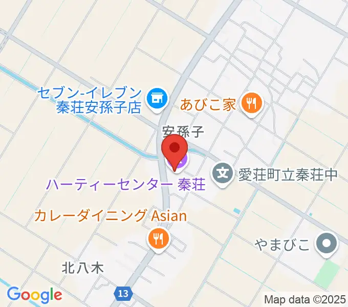 愛荘町立ハーティーセンター秦荘の地図