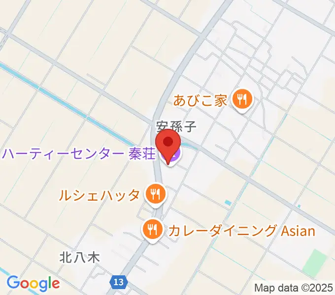 愛荘町立ハーティーセンター秦荘の地図