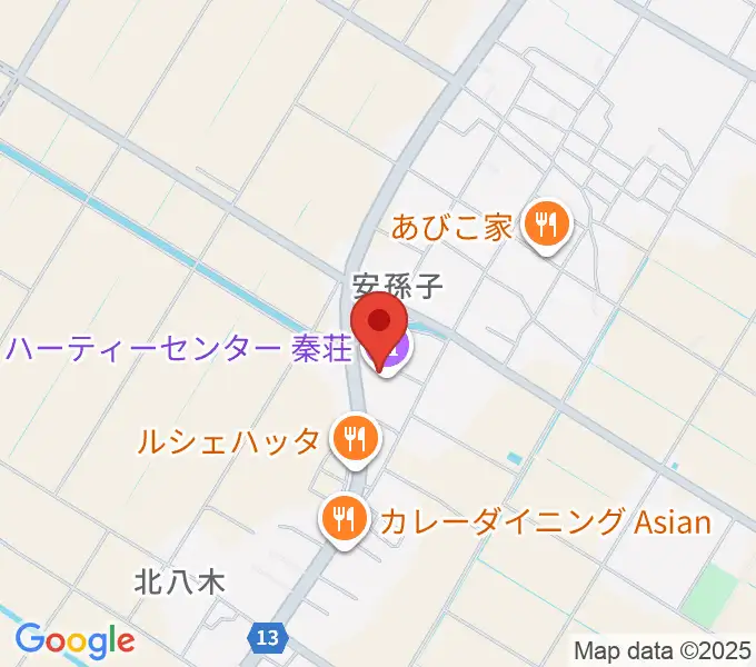 愛荘町立ハーティーセンター秦荘の地図