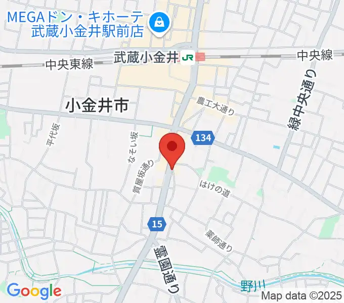 PLUS+FACTOR GUITAR LESSONの地図