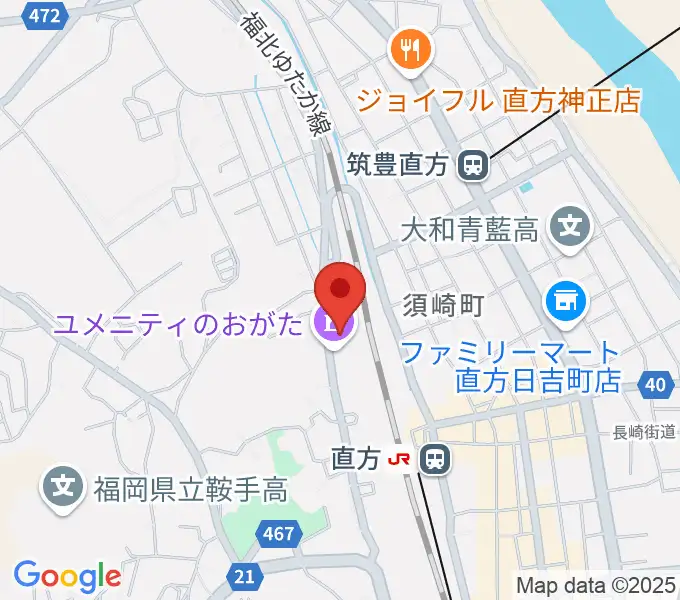 ユメニティのおがたの地図