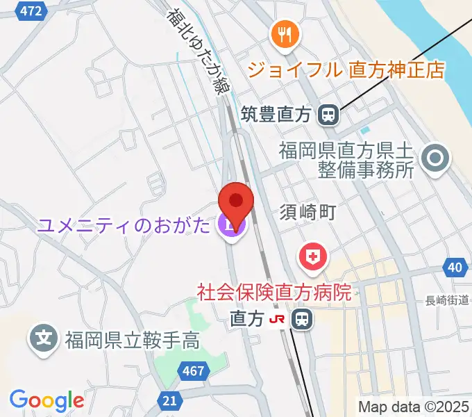 ユメニティのおがたの地図