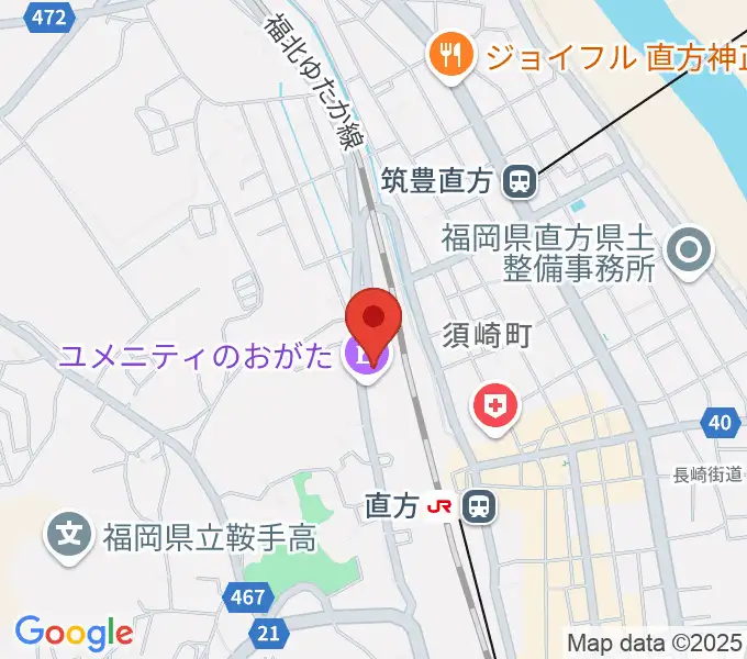 ユメニティのおがたの地図
