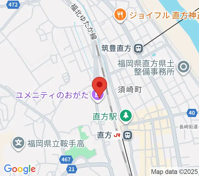 ユメニティのおがたの地図