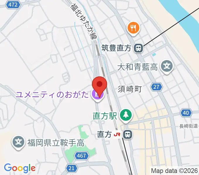 ユメニティのおがたの地図