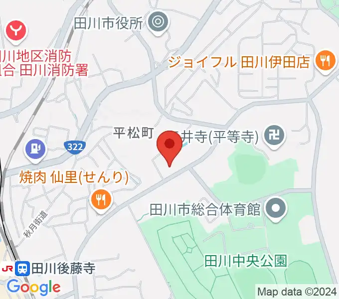 田川文化センターの地図