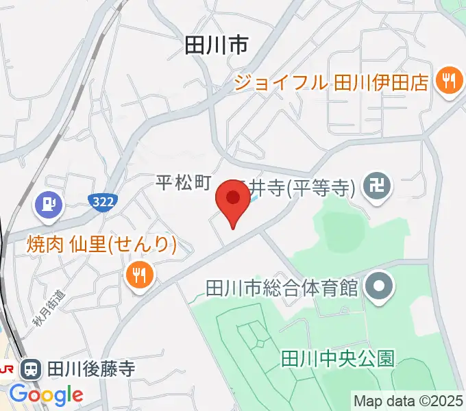 田川文化センターの地図