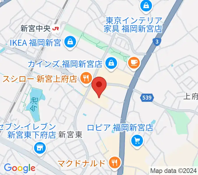 そぴあしんぐうの地図