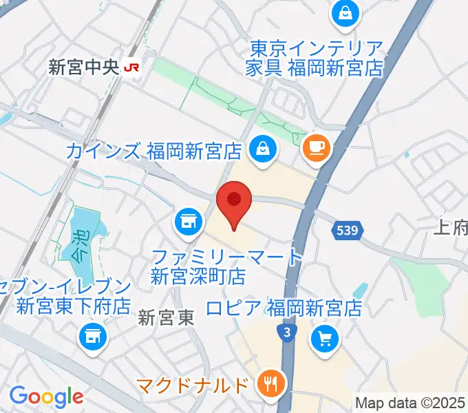 そぴあしんぐうの地図