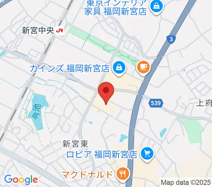 そぴあしんぐうの地図