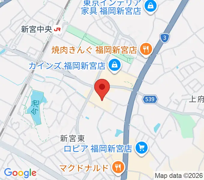 そぴあしんぐうの地図