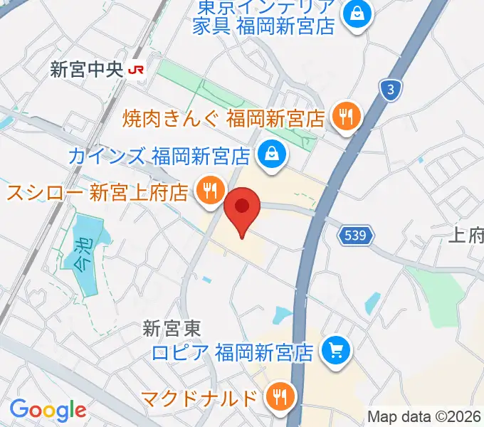 そぴあしんぐうの地図