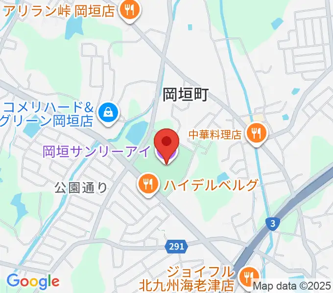 岡垣サンリーアイの地図