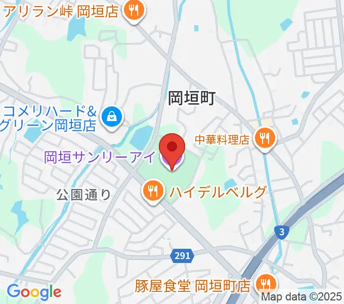 岡垣サンリーアイの地図
