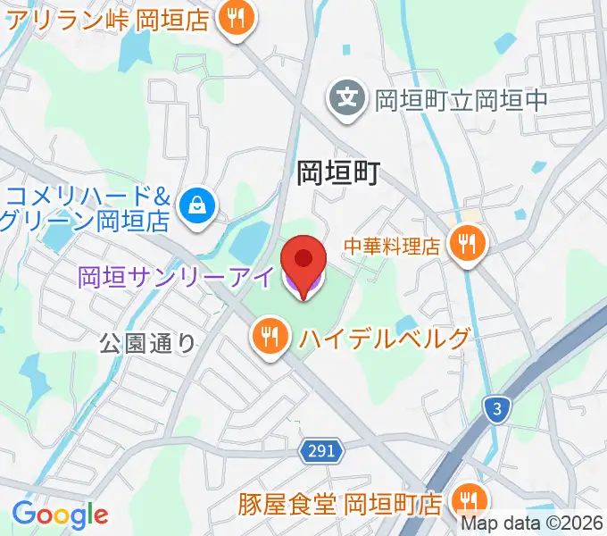 岡垣サンリーアイの地図