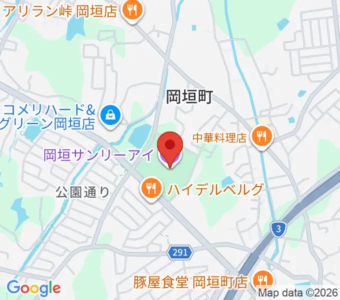 岡垣サンリーアイの地図