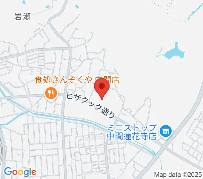 なかまハーモニーホールの地図
