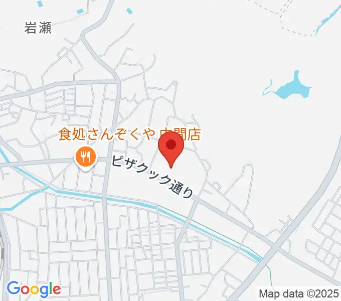なかまハーモニーホールの地図