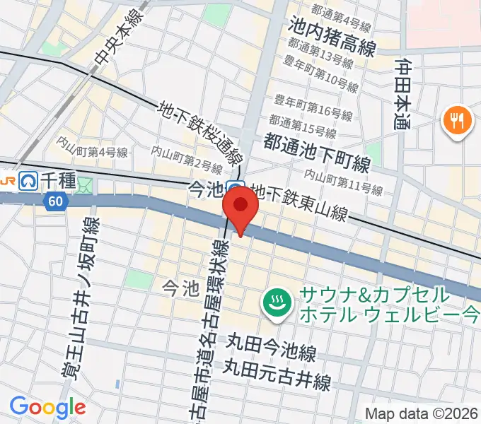 村松楽器 名古屋店の地図