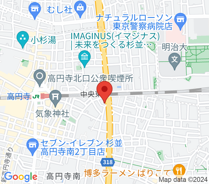 高円寺STUDIO Kの場所